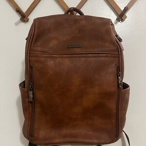 Cluci Brown Leather Backpack
